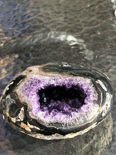 Natural amethyst geode crystal - amethyst,