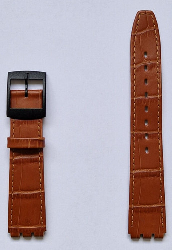 Condor 17mm brown leather - brown, flat