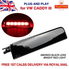 For VW Caddy Mk3 04-15 3rd Black Center Centre High Level Rear Brake Light Lamp