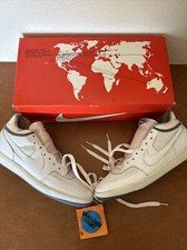 VTG Nike NOS 1984 Challenge Court Tennis McEnroe White Grey 80s 10.5 OG Box Map