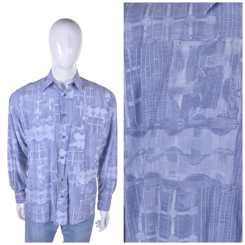 Vintage 90s funky print shirt - 90s,