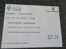 Madness Concert Ticket -