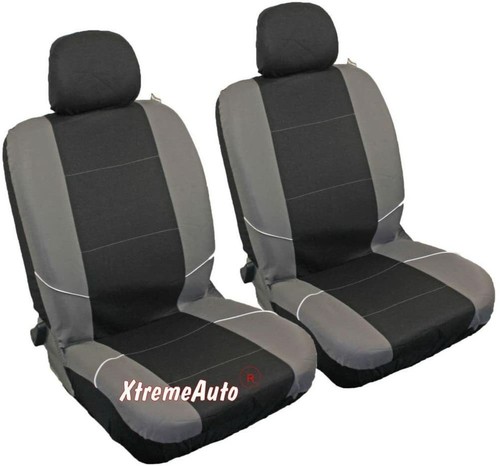 Grey black fabric front seat - grey-black,