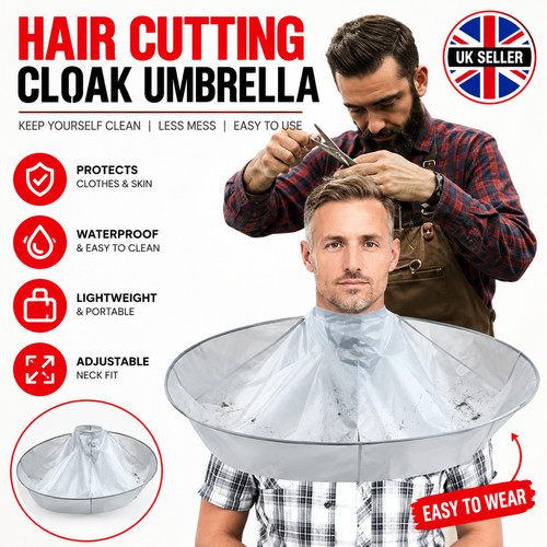 Hair cutting cloak - cloak, umbrella