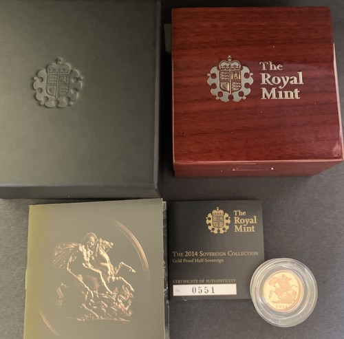 2014 proof half - 2014, gold