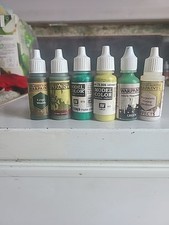 Model Paints 6 Off Green Various Colours