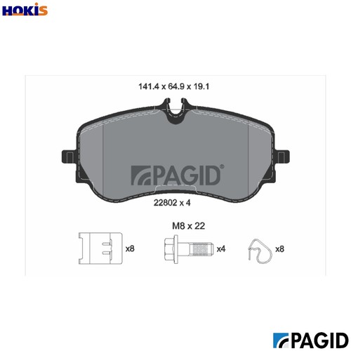 Brake pad set disc - pad,
