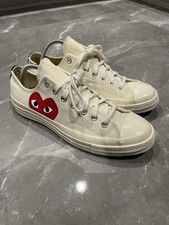 Converse Size 9 UK Play Comme Des Garcons Chuck Taylor All Star