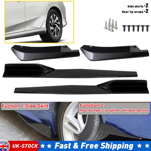 4pcs glossy black car side - glossy,