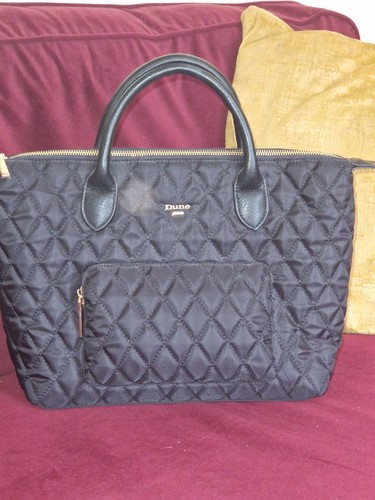 Dune london black tote bag - london,