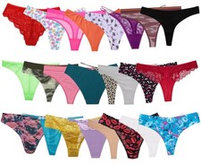 12 pack Small Women's Underwear Thongs Sexy Panties Brief G String Ladies