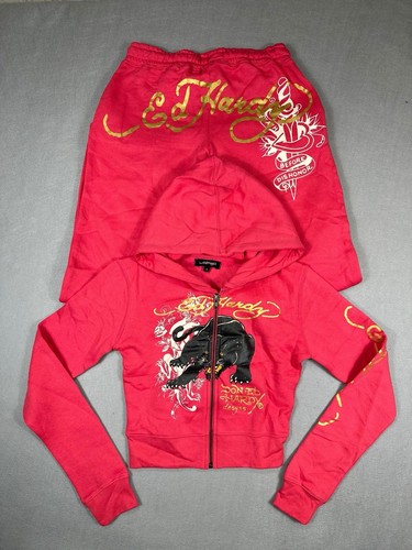 Hardy pink tracksuit xs - ed,