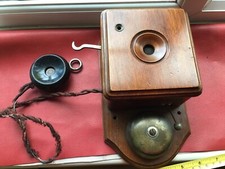 ANTIQUE TELEPHONE RARE VINTAGE UNUSUAL MOTHER IN LAW LISTEN IN RAILWAY STATION