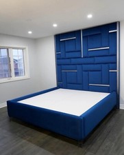 Tall Wall Headboard Bed Frame
