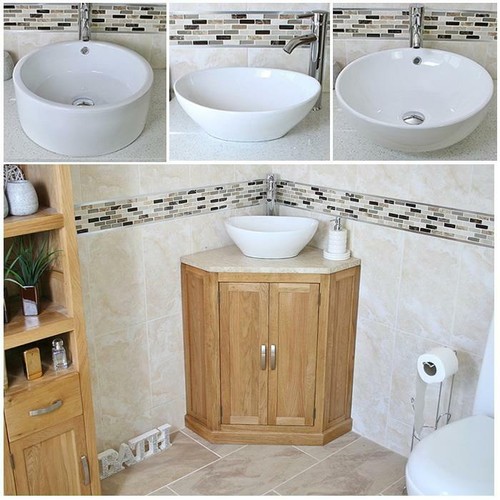 Bathroom vanity unit - bathroom, oak