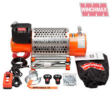 ELECTRIC WINCH 12V RECOVERY 4x4 20000 lb WINCHMAX ORIGINAL ORANGE WINCH WIRELESS