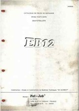Pel Job Excavator EB12 Parts Manual - EB 12