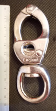 Gibb Snap Shackles with Swivels (Large)  England Approx 11cm Sailing/Marine