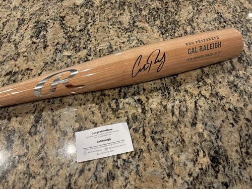 Cal raleigh signed rawlings - cal,