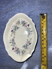 Wedgewood bone china Pin Dish / Soap Dish, Angela, Approx 5” X 3.5” Inches. VGC