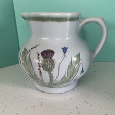 Buchan classic thistle design milk jug 12cm diameter 13 cm high. vgc