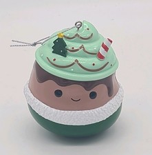 Ernesto Peppermint Latte Squishmallows Plastic Tree Hanging Christmas Decoration
