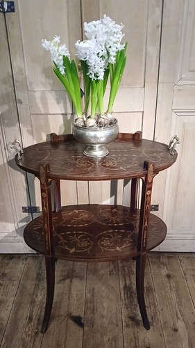 Intricately inlaid two tiered - two,