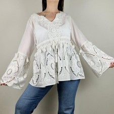 White Lace Boho Style Top