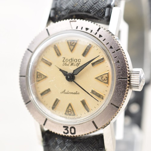 Vintage 1960s zodiac sea - zodiac, wolf