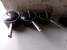 Set Of 3 X Professional Cookware Co Saucepans