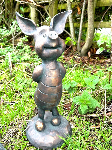 Piglet garden ornament statue - piglet,