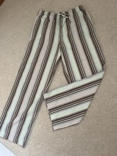 Ted Baker Cotton Pyjama Bottoms . Size 3 . Pockets . Green Stripe . Cool 