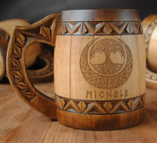 HAND MADE beer mug for men