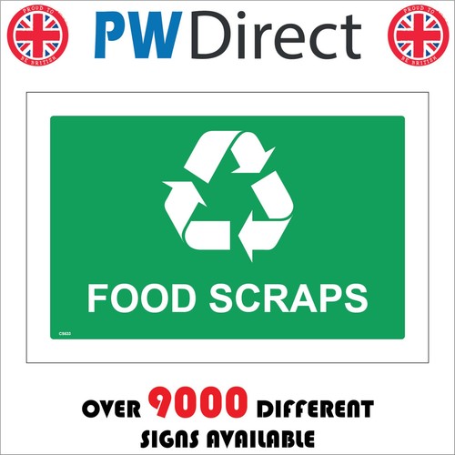 Sign food scraps recycling - sign,