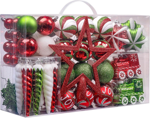 100pcs shatterproof christmas - 100pcs,
