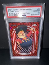 2024 Topps Chrome Disney - Stinky Pete - Toy Story - /28 PSA 10 GEM MT