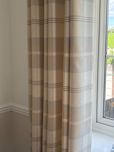 Dunelm highland check eyelet - dunelm,