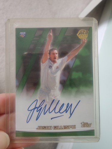Jason gillespie signed topps - jason,