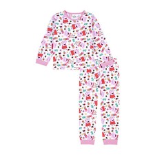 Peppa Pig Girls Pyjamas AOP Pjs Set, Official Peppa Pig Nightwear Merchandise