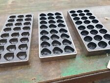 Professional Bakelite & Metal chocolate moulds C1930 X3 Strawberry Chesnut