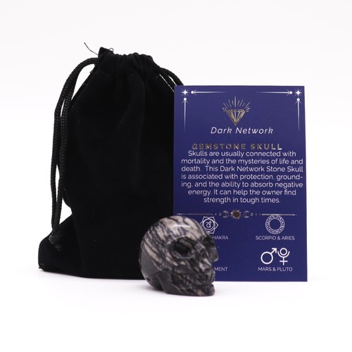 Gemstone small skull dark - gemstone,