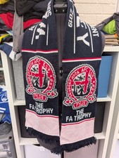 AFC Flyde Non League Football Scarf 2019 FA Vase Trophy Final Wembley