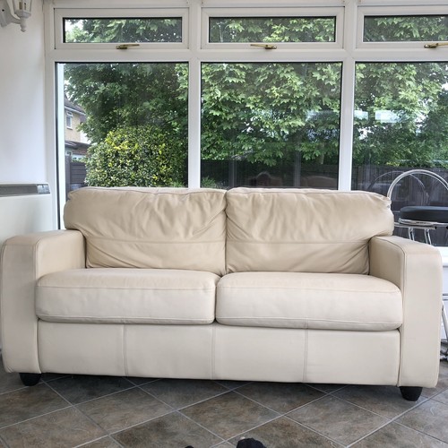 Faux leather cream - leather, sofa