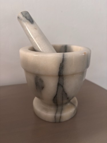 Vintage marble pestle - marble,
