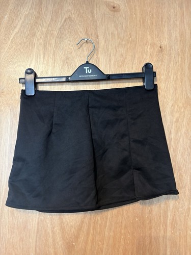 Black faux suede skirt size - black,