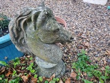 Stone Horse Head Garden Ornament COLLECTION ONLY.