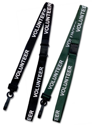 Volunteer soft neck lanyard - id,