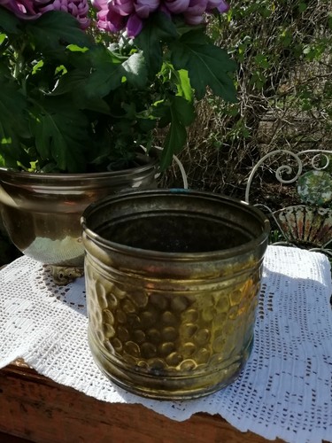 Vintage hand beaten brass - vintage,