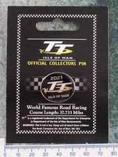 2021 TT Isle of Man IOM Official Motorcycle bike racing enamel badge pin lapel
