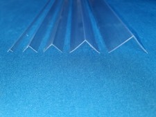 PVC CLEAR ANGLE TRIM WALL PROTECTOR PLASTIC CORNER 90 DEGREE - 1 METRE 7mm - 50